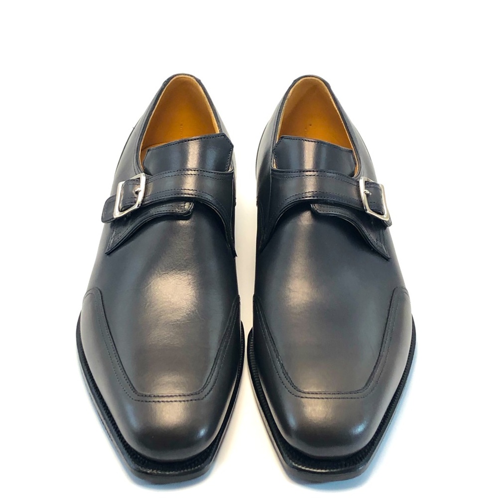 Corthay Verneuil Monk Strap Leather Dress Shoes